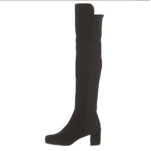 Stuart Weitzman Black Suede Knee Boots